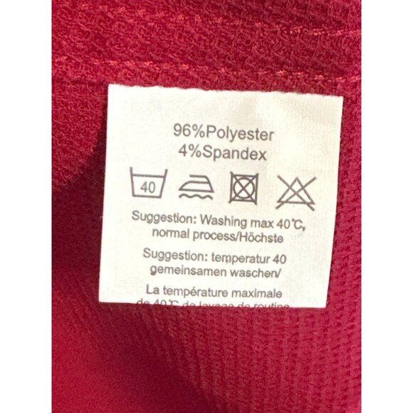 Coofandy Men's New Red Button-Up Shirt 3XL 96% Polyester 4% Spandex - Picture 4 of 6